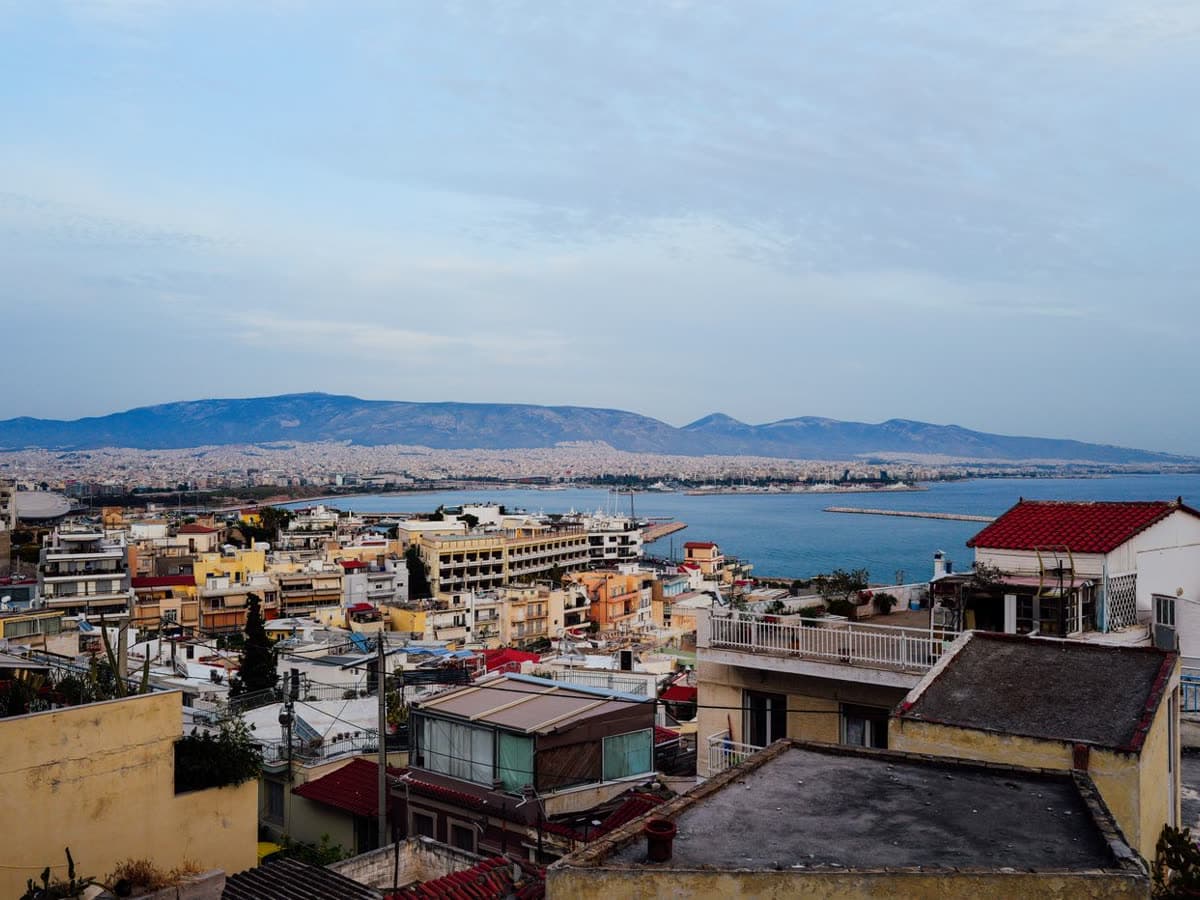 The Athens coastline along the Saronic Gulf